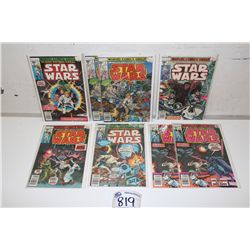 STAR WARS # 1-6 (1977) INCLUDES #2 & 6 (X 2 COPIES EACH) 1ST 6 ISSUES ADAPT THE MOVIE. 8 BOOKS