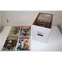 WARREN MIX TITLES & RUNS MAGAZINE BOX (1960'S-80'S) INCLUDES VAMPIRELLA #113 - 1ST HARRIS ISSUE,
