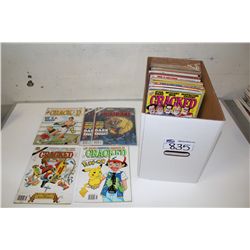 CRACKED & CRAZY MAGAZINES BOX (1970'S-90'S) INCLUDES CRACKED MONSTER PARTY ISSUES, POPULAR JOKES