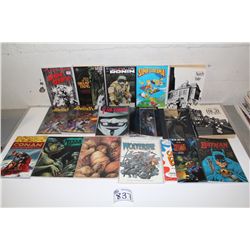 TRADE PAPERBACKS MIXED LOT (1980'S-90'S) LARGE LOT OF 17 VARIOUS TRADES. INCLUDES RONIN, V FOR