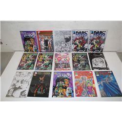 LOT OF 15 ASSORTED AUTOGRAPHED COMICS, MANY WITH COA'S