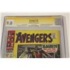 Image 2 : AVENGERS #47 (1967) CGC GRADED 9.0 SIGNED BY STAN LEE- 1ST APP. OF DANE WHITMAN (BECOMES