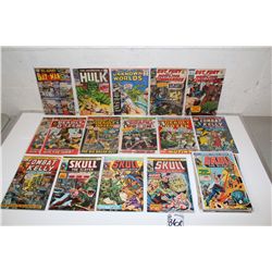 ASSORTED SILVER AGE TO NEW COMIC RUN INCLUDES: HULK #102 IN LOW GRADE, BATMAN #185, THRILLS OF