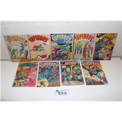 SUPERBOY #100-168 (1962-69) 9 SILVER AGE ISSUES. SOLID MID GRADE AVERAGE.