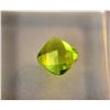 Image 2 : Peridot Gemstone Princess Cut 6mm  1.10ct   Very Nice!