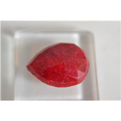 ***Stunning Red Ruby 8.65ct  Pear Cut  16 x 12mm***