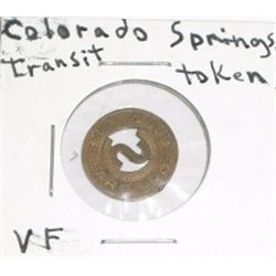 Colorado Springs transit token  VF