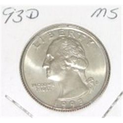 1993 D Quarter  MS