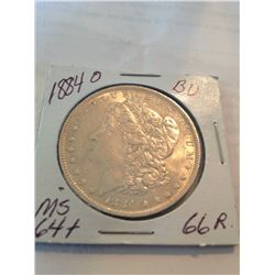 1884-O MS-63 MORGAN SILVER DOLLAR