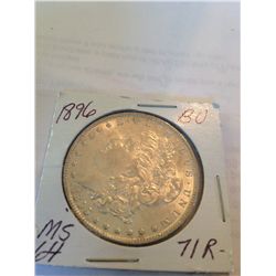 1886 MORGAN SILVER DOLLAR BU MS-64