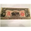 Image 1 : 1901 $10 DOLLAR BILL BISON UNITED STATES CURRENCY LEGAL TENDER NOTE