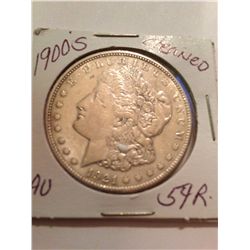 1900-S MORGAN SILVER DOLLAR AU