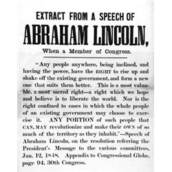 (LINCOLN BROADSIDE: PEOPLE HAVE THE RIGHT TO REBEL)