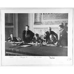 LATERAN TREATY SIGNED PHOTOGRAPH