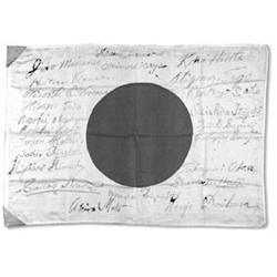 (JAPANESE WAR CRIMINALS SIGNED FLG)