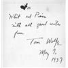 Image 1 : WOLFE, THOMAS