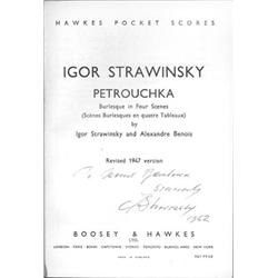 STRAVINSKY, IGOR