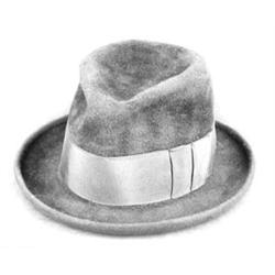 BUGSY SIEGEL'S GREEN VELOUR FEDORA