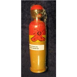 26. Racist Art and black memorabilia Wooden Incense Container with hanpainted body & head.