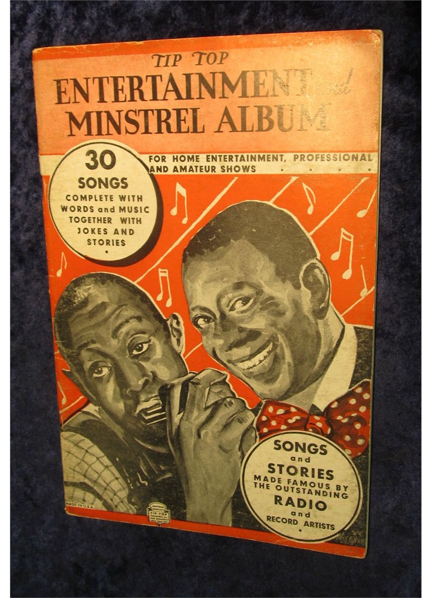 37. 1936 Racist Art and black memorabilia "Tip Top Entertainment and