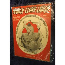 45. 1928 Sheet Music "Laugh Clown Laugh" starring Lon Chaney.