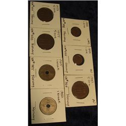 1142. Norway EF-BU: (2) 1954 One Ore BU; 1951, 53, & 55 Five Ore, 1925 & 50 One Krone.