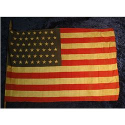721. U.S. Flag with small pole. 48 Stars.
