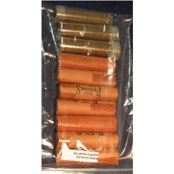 723. (10) Solid date Lincoln Cent Rolls" 1930D, 34P, 35P, 36P, 39P, 40S, 41P, 59D, 73D, & 74P. Circu