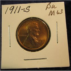 1235. 1911 S Lincoln Cent. Uncirculated.