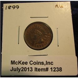1238. 1899 Indian Head Cent. AU 50.