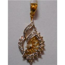 3.23g Pandent of Diamond 0.62 Ctw  in 18kt Yellow Gold