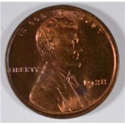 1928 LINCOLN CENT, MS-65 RED, NICE
