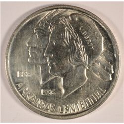 1936 ARKANSAS COMMEMORATIVE HALF DOLLAR, MS-63