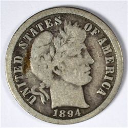 1894-O BARBER DIME VG