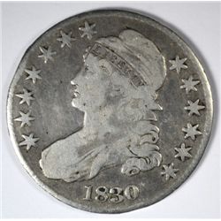 1830 BUST HALF DOLLAR VG