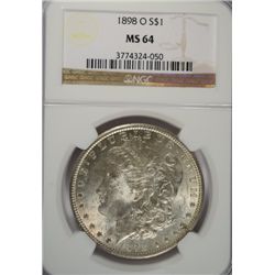 1898-O MORGAN DOLLAR NGC MS64