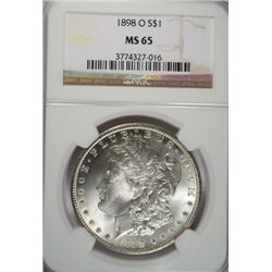 1898-O MORGAN DOLLAR NGC MS65 GEM