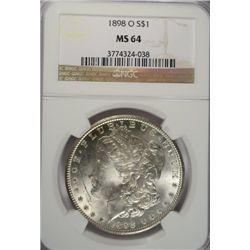 1898-O MORGAN DOLLAR NGC MS64