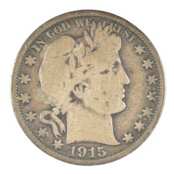 1915 BARBER HALF DOLLAR FINE