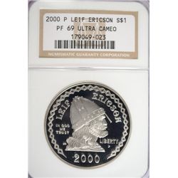 2000 LEIF ERICSON COMMEM DOLLAR NGC PF-69 UC