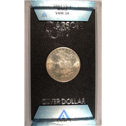 1984-CC GSA MORGAN SILVER DOLLAR, ANACS MS-62  NO BOX OR CERTIFICATE