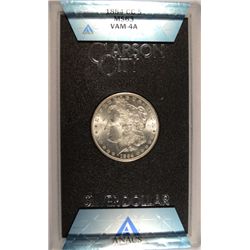 1884-CC GSA MORGAN SILVER DOLLAR, ANACS MS-63  NO BOX OR CERTIFICATE