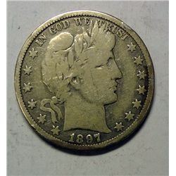 1897-O BARBER VG MINOR RIM BUMP