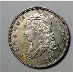 1828 BUST DIME AU+ NICE