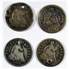 Image 1 : 4-CULL SEATED HALF DIMES