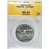 1926-S OREGON TRAIL COMMEM HALF DOLLAR ANACS MS60 DETAILS