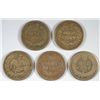 Image 2 : 5-1862 INDIAN HEAD CENTS "GRADING SET" (AG,GOOD,VG,FINE,VF)