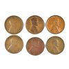Image 1 : 6 DIFFERENT LINCOLN CENTS (09 VDB,09,10-S,11-D,12-D,12-S) GOOD-UNC