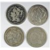 Image 1 : 4 DIFFERENT THREE CENT NICKELS ( 65,66,67,73) AG-VG