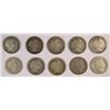 Image 1 : 10 DIFFERENT BARBER DIMES (O5-S,06,06-D,06-O,06-S,07,07-D,07-O,07-S,08) AG-FINE
